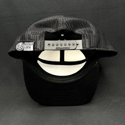 Mother Earth Brew Co Richardson Snapback Trucker Hat Black White
