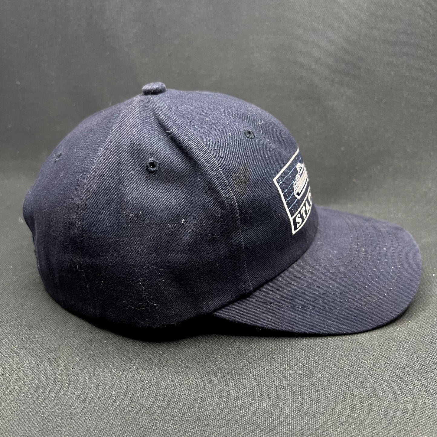 Vintage Statendam Holland America Cruise Ship Strapback Hat Navy
