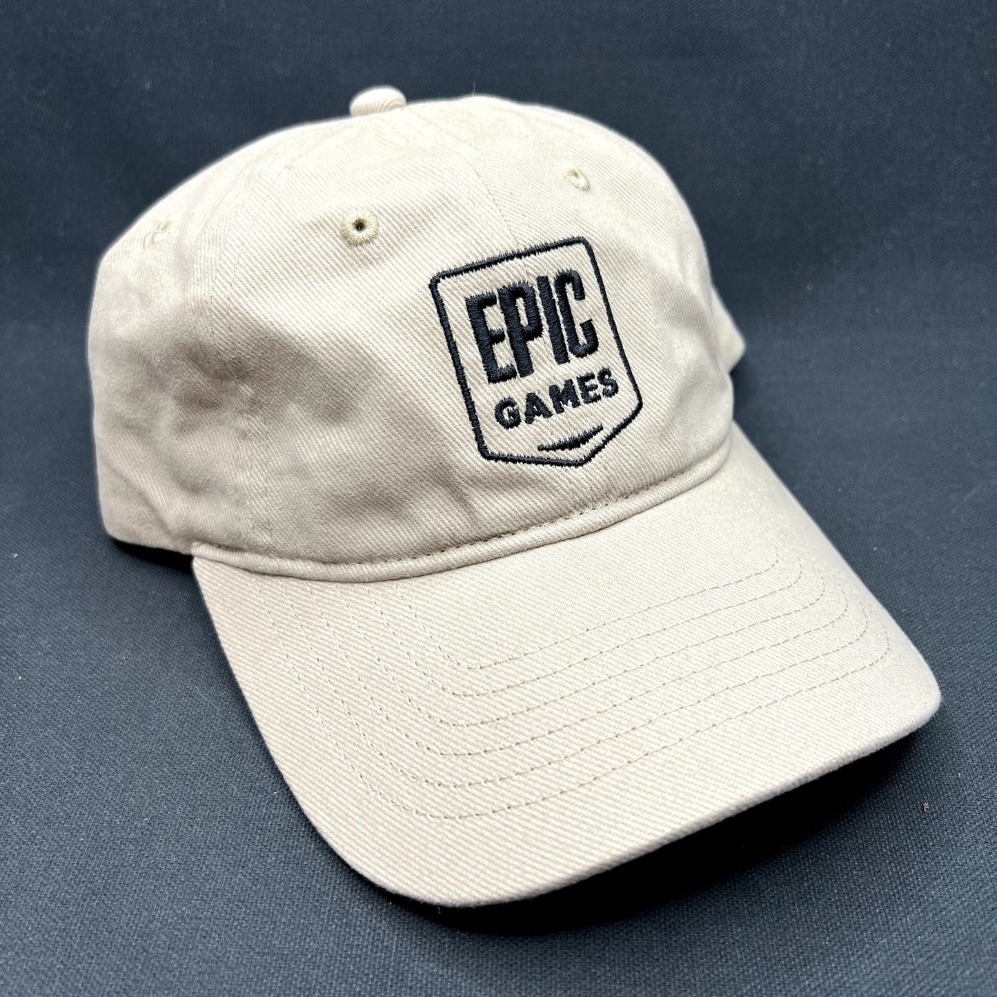Epic Games Strapback Hat Beige Fortnite Gaming Dad Cap Embroidered
