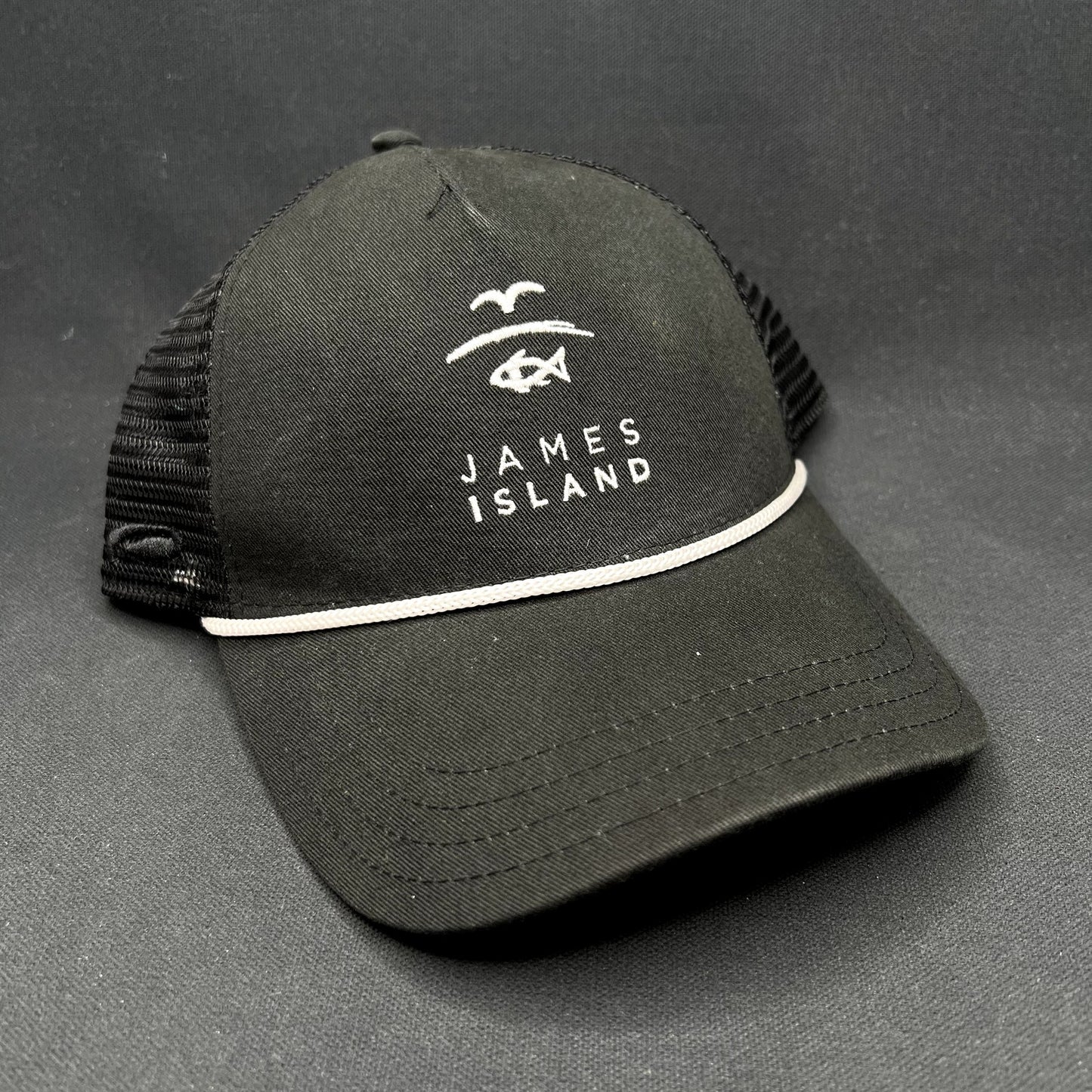 James Island Discovery Collection Snapback Trucker Hat Black