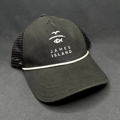 James Island Discovery Collection Snapback Trucker Hat Black