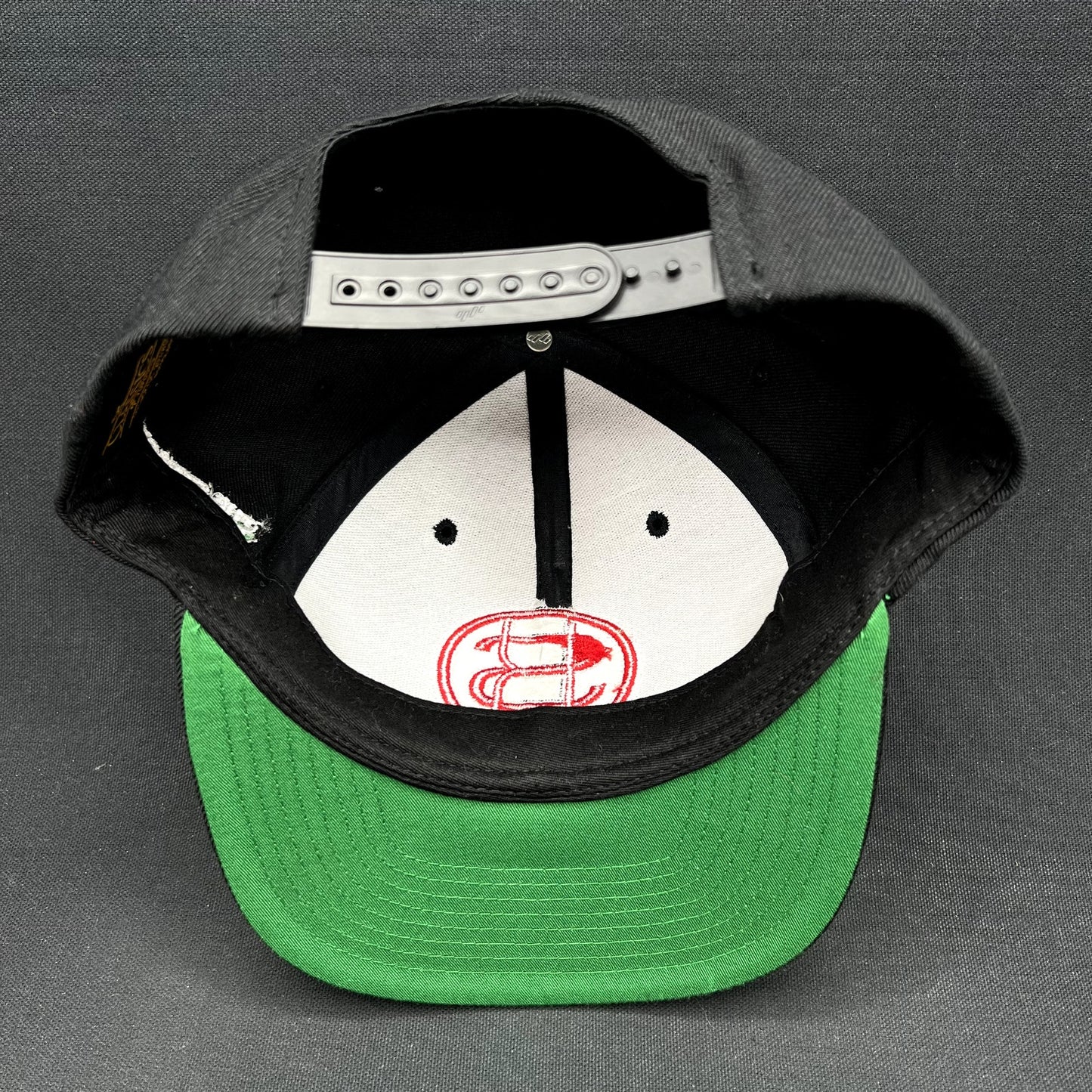 Paid & Lowkey The Steady Way Snapback Hat Black Yupoong Cap