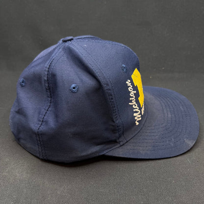 Vintage Michigan Wolverines Front Row NCAA Snapback Hat