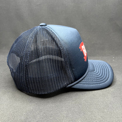 Vintage Go John Patriotic Trucker Snapback Hat USA Flag Mesh Cap