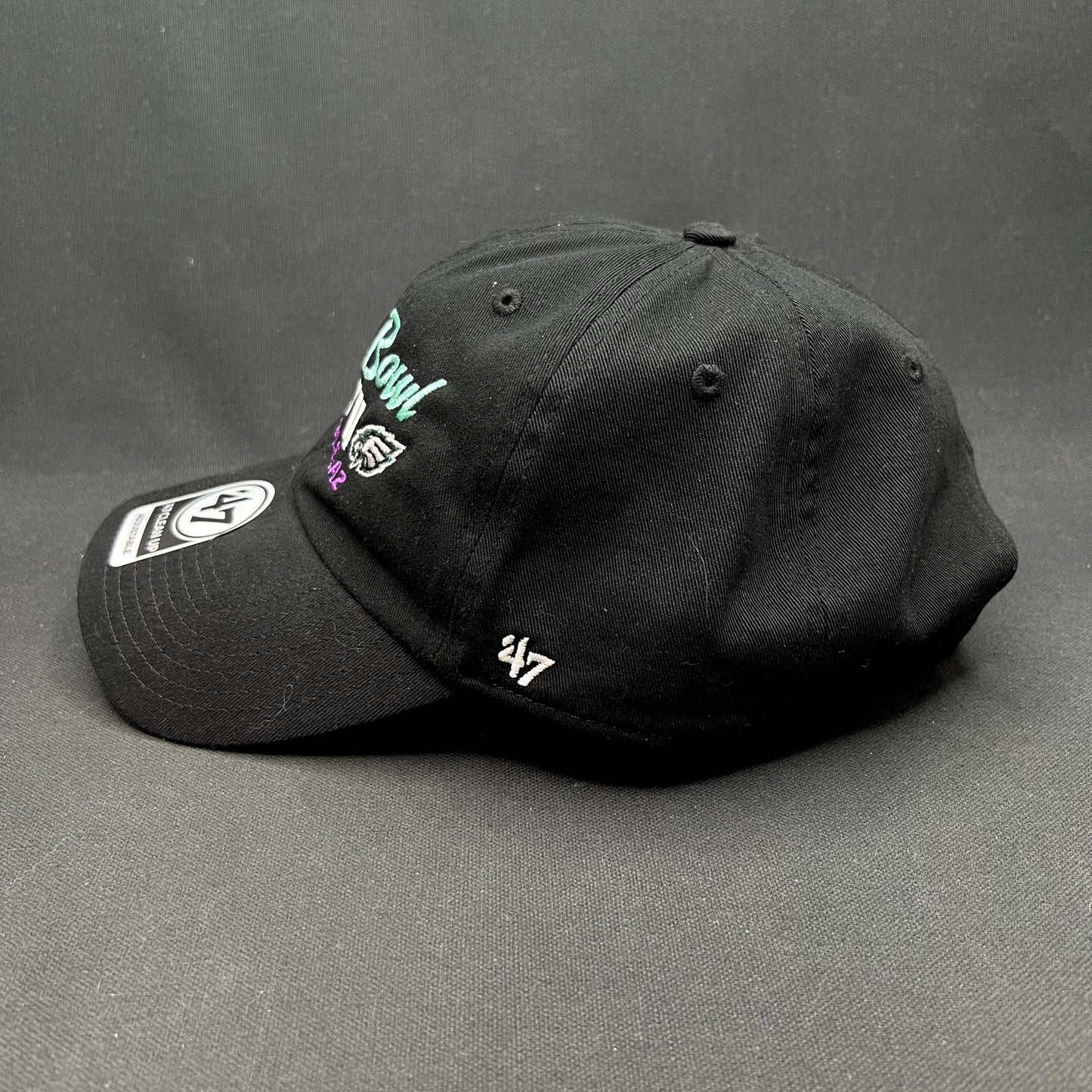 Super Bowl LVII Chiefs vs Eagles Glendale AZ ’47 Clean Up Strapback Hat NWT