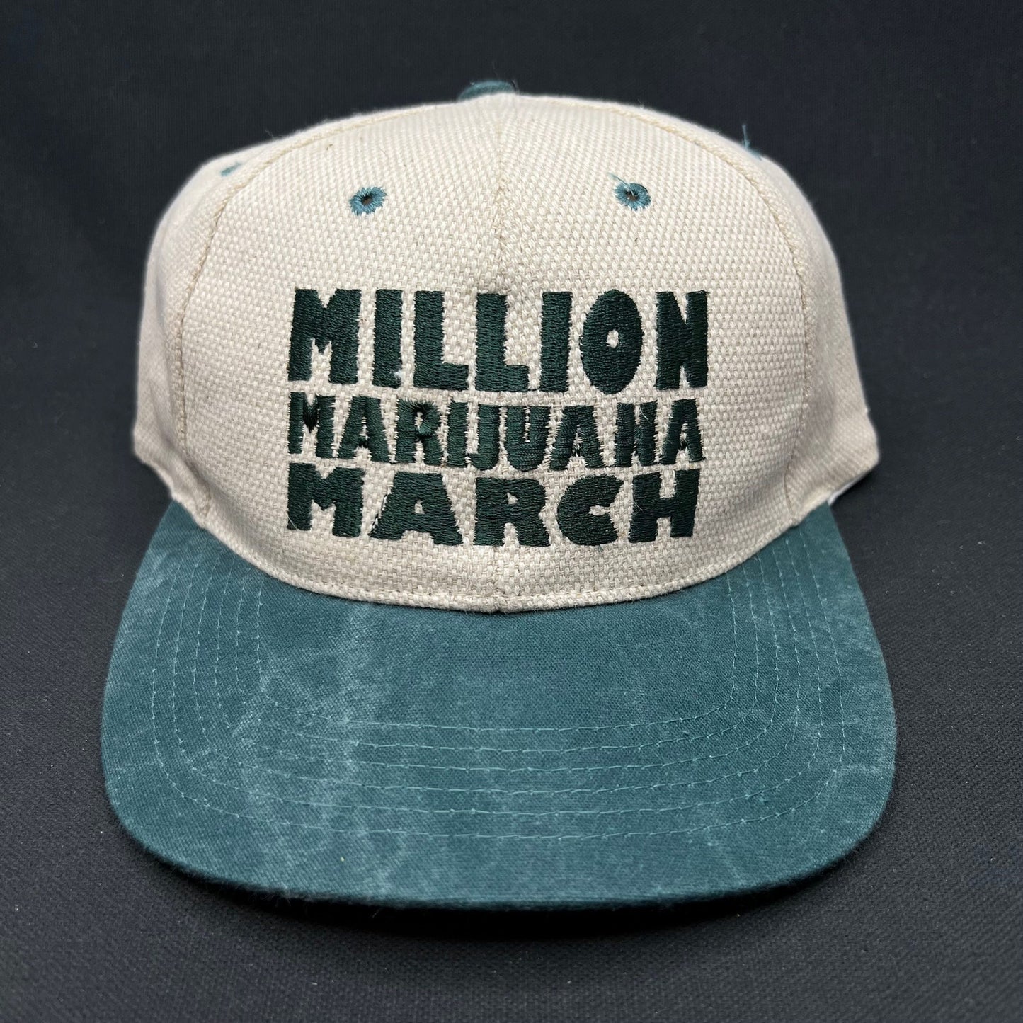 Million Marijuana March Snapback Hat Vintage 90s Cameo