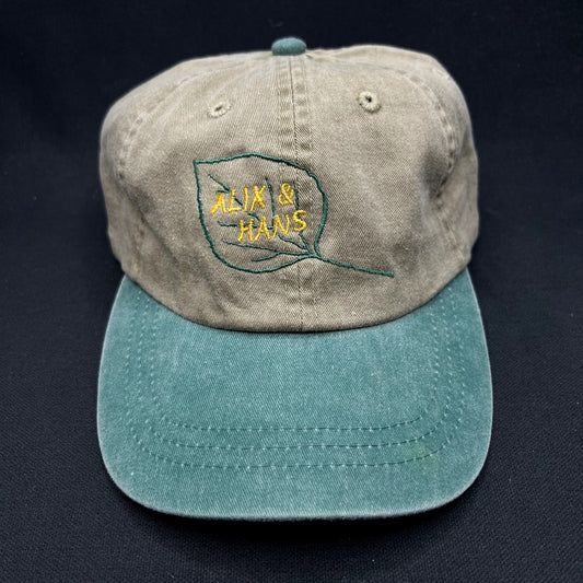 Vintage Alix & Hans Aspen Colorado Leather Strapback Adams Hat