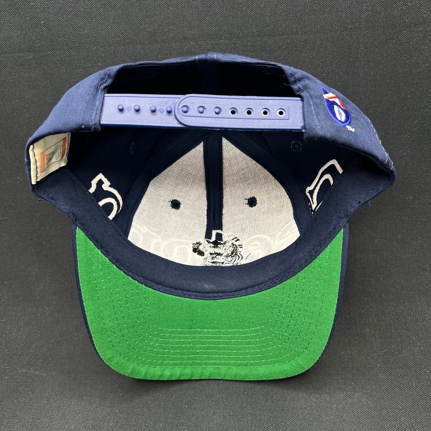Vintage Geelong AFL Snapback Hat Big Logo Spellout Made in Taiwan