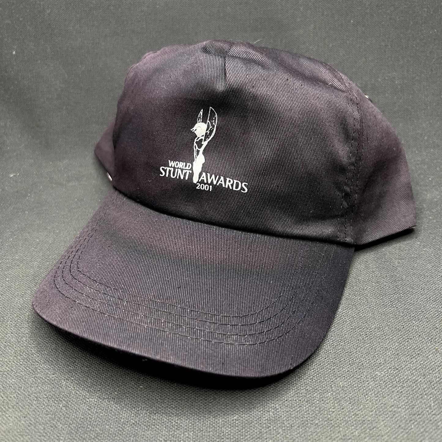 Vintage 2001 World Stunt Awards Snapback Hat Distressed Faded