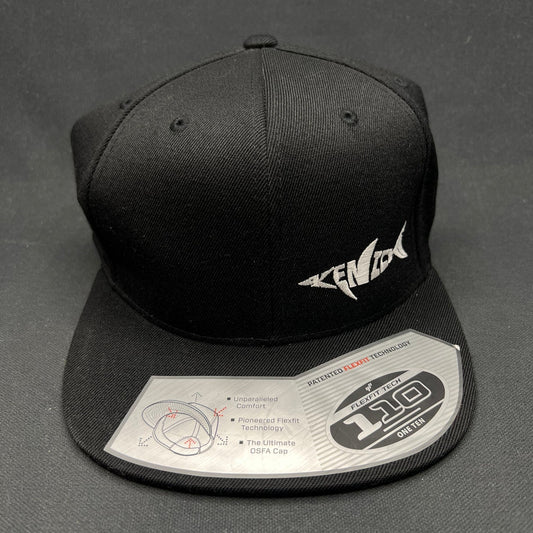Kenichi Fishing Flexfit 110 Snapback Hat Black Yupoong NWT
