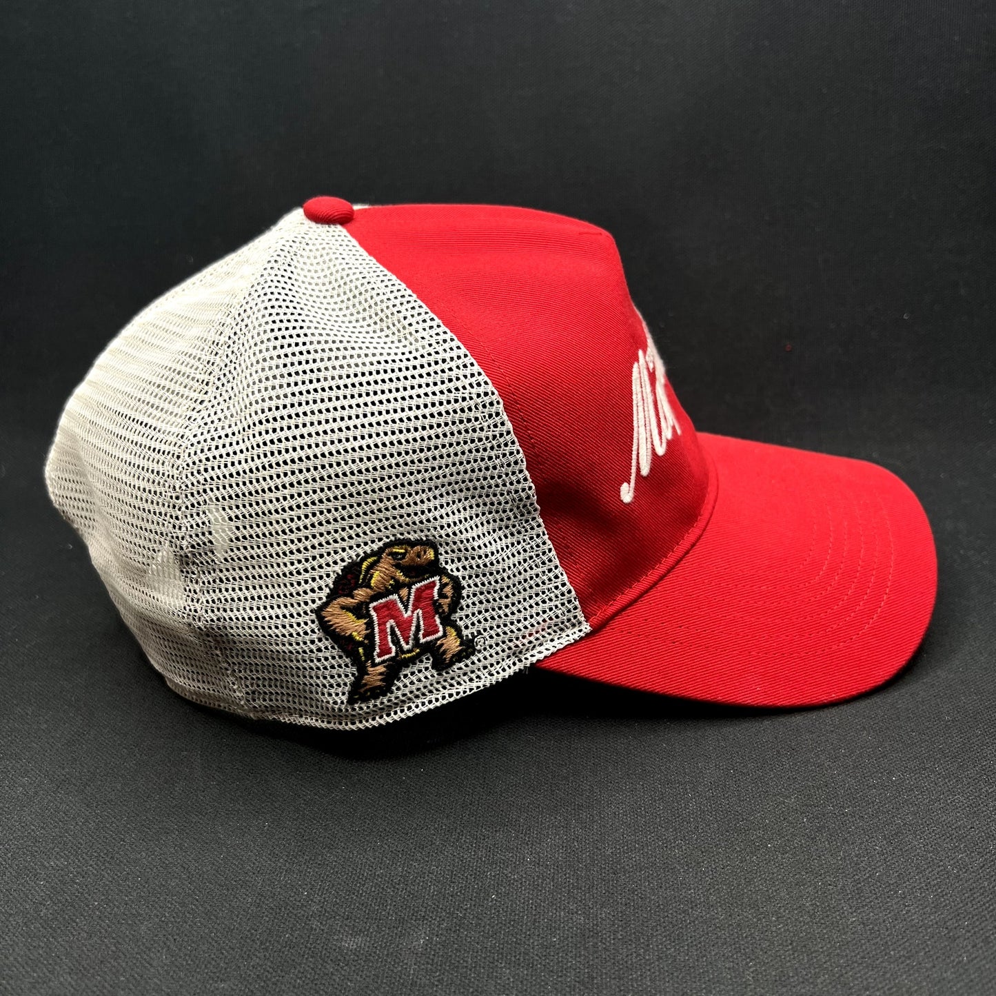 Maryland Terrapins 47 Brand Trucker Snapback Hat Red White NCAA College