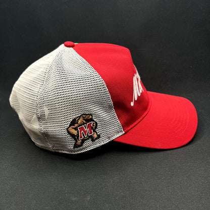 Maryland Terrapins 47 Brand Trucker Snapback Hat Red White NCAA College