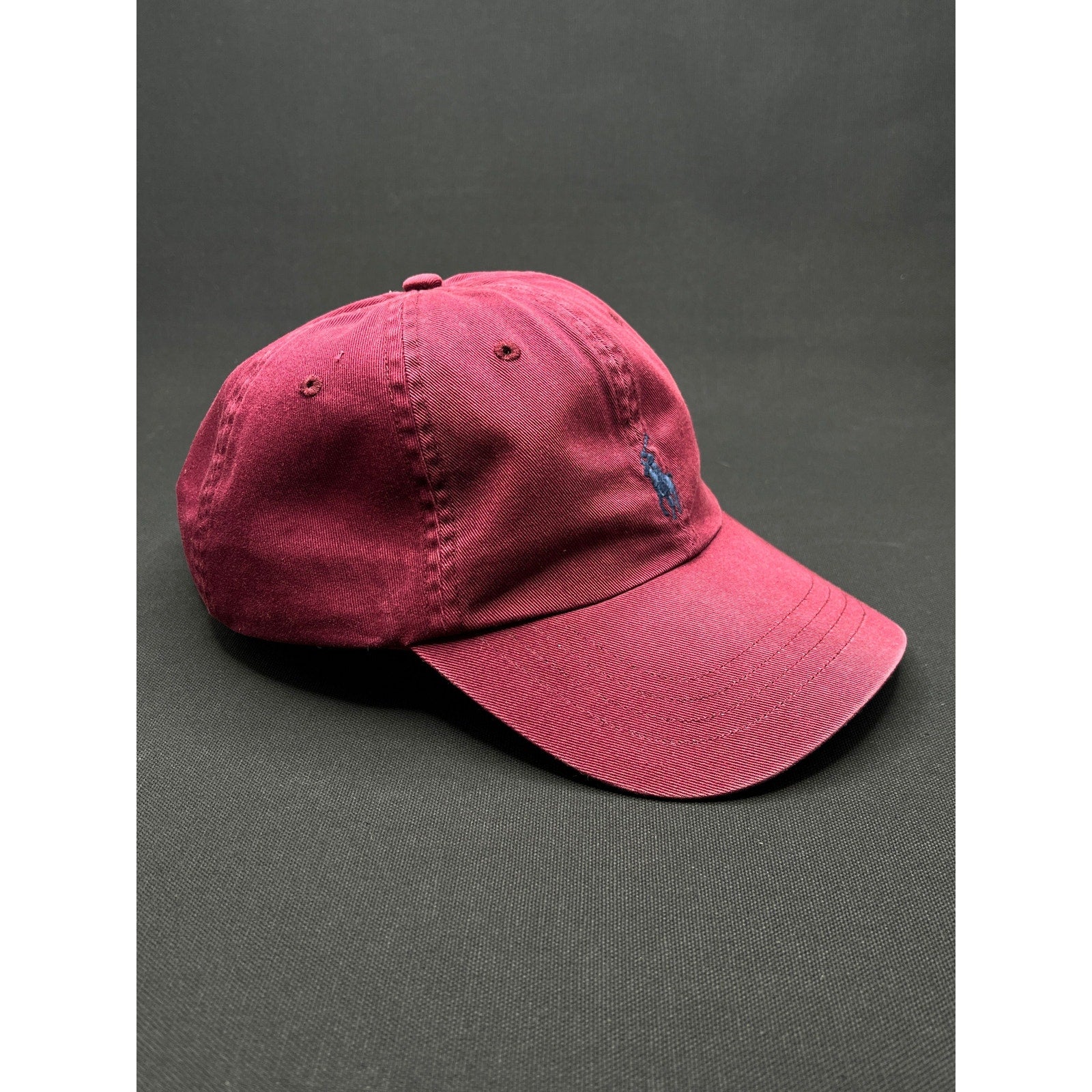 Polo Ralph Lauren Burgundy Washed Dad Hat – Adjustable Cotton Cap