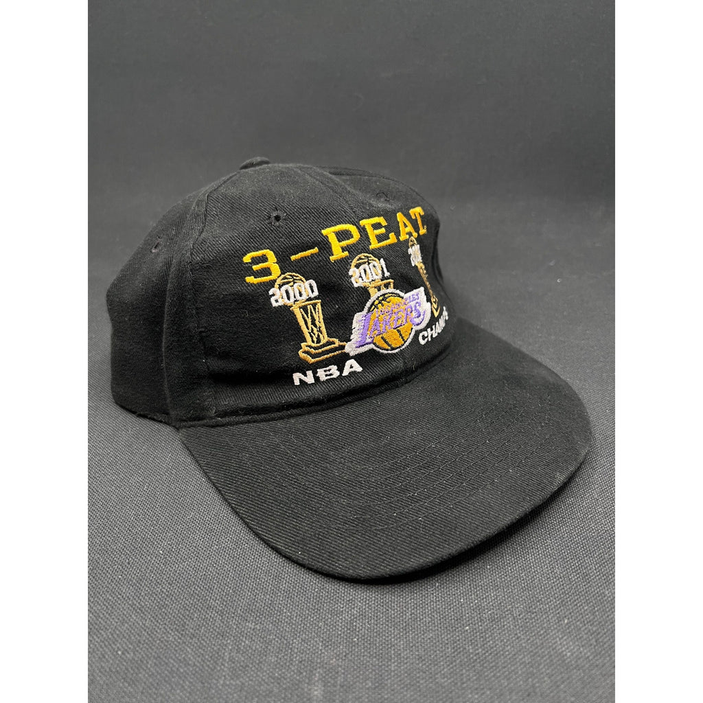 Vintage 2002 Los Angeles Lakers “3-Peat” NBA Champions Hat – Headmaster Inc.
