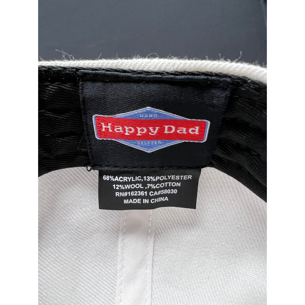 Happy Dad Hard Seltzer Hat x Death Row Records Street White & Black Snapback