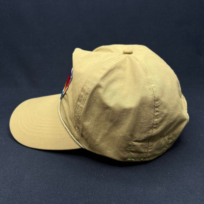 Aviator Nation Rock & Roll Patch Strapback Hat Tan