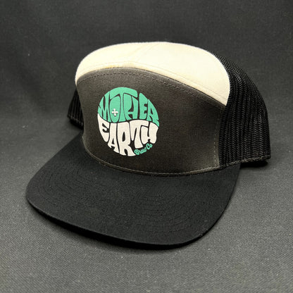 Mother Earth Brew Co Richardson Snapback Trucker Hat Black White