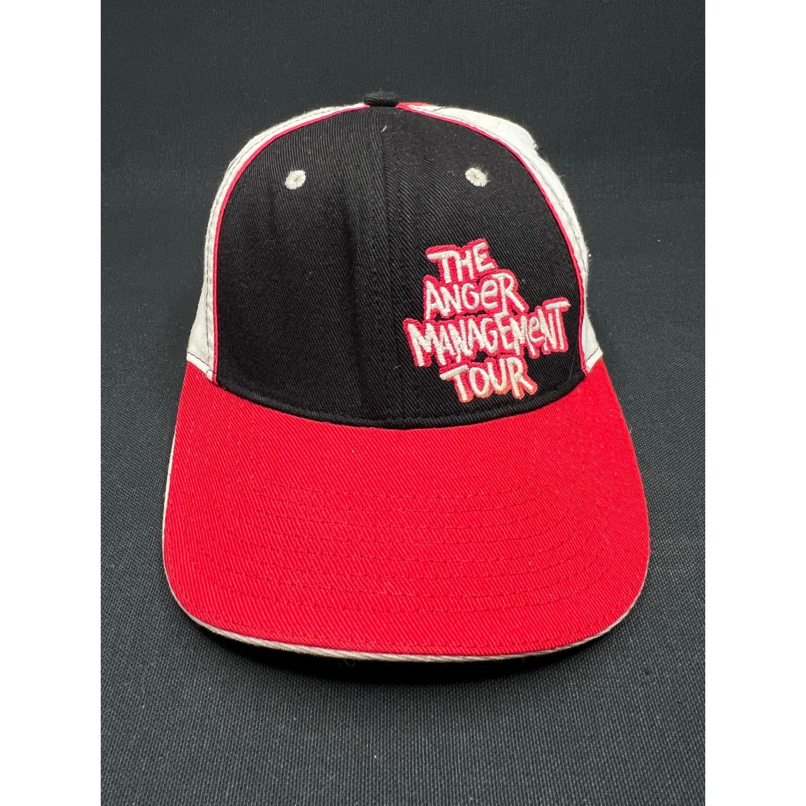 Vintage 2000s Eminem Shady Records Anger Management Tour Hat Rare Red Black OS