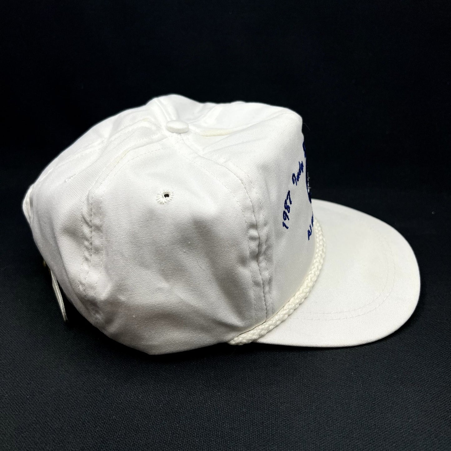 Vintage 1987 Indy 500 Cummins Diesel Rope Strapback Hat USA Made