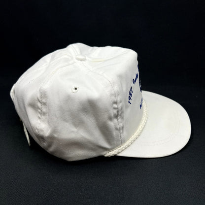 Vintage 1987 Indy 500 Cummins Diesel Rope Strapback Hat USA Made