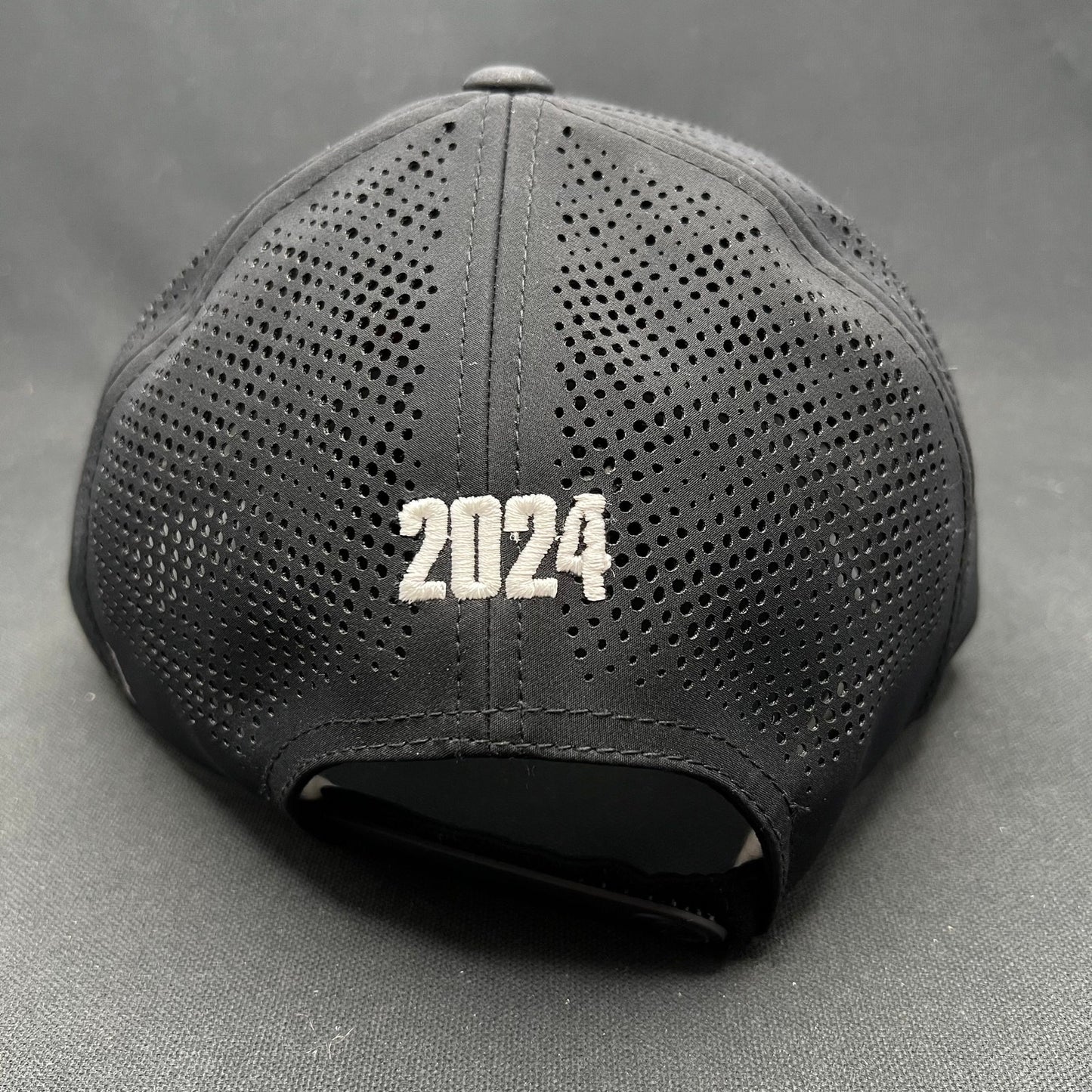 The Naked Gun 2024 Cast & Crew Promo Snapback Hat Black Pink Embroidery