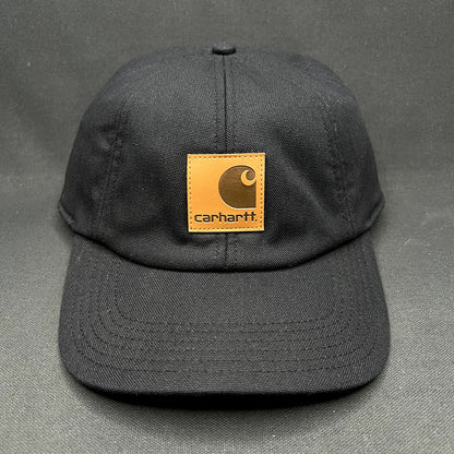 Carhartt Duck Canvas Ear Flap Hat Black Workwear Cap