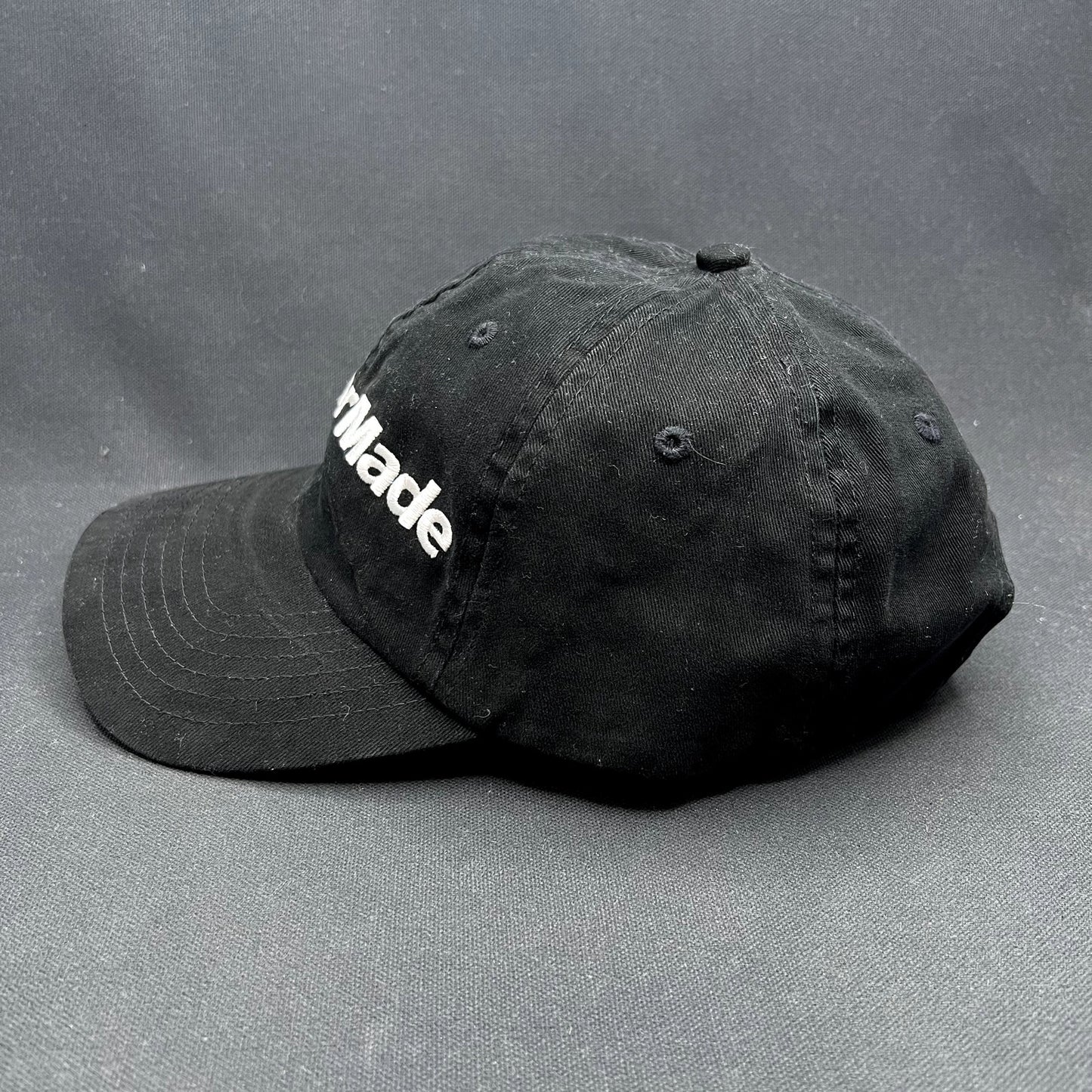 TaylorMade Golf Strapback Hat Black Minimal Logo Dad Cap