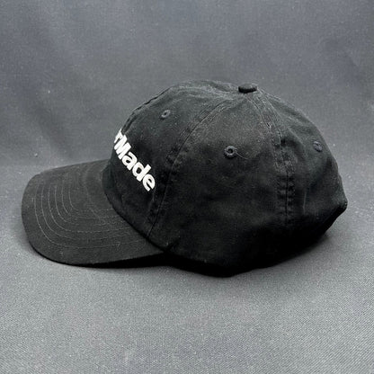 TaylorMade Golf Strapback Hat Black Minimal Logo Dad Cap