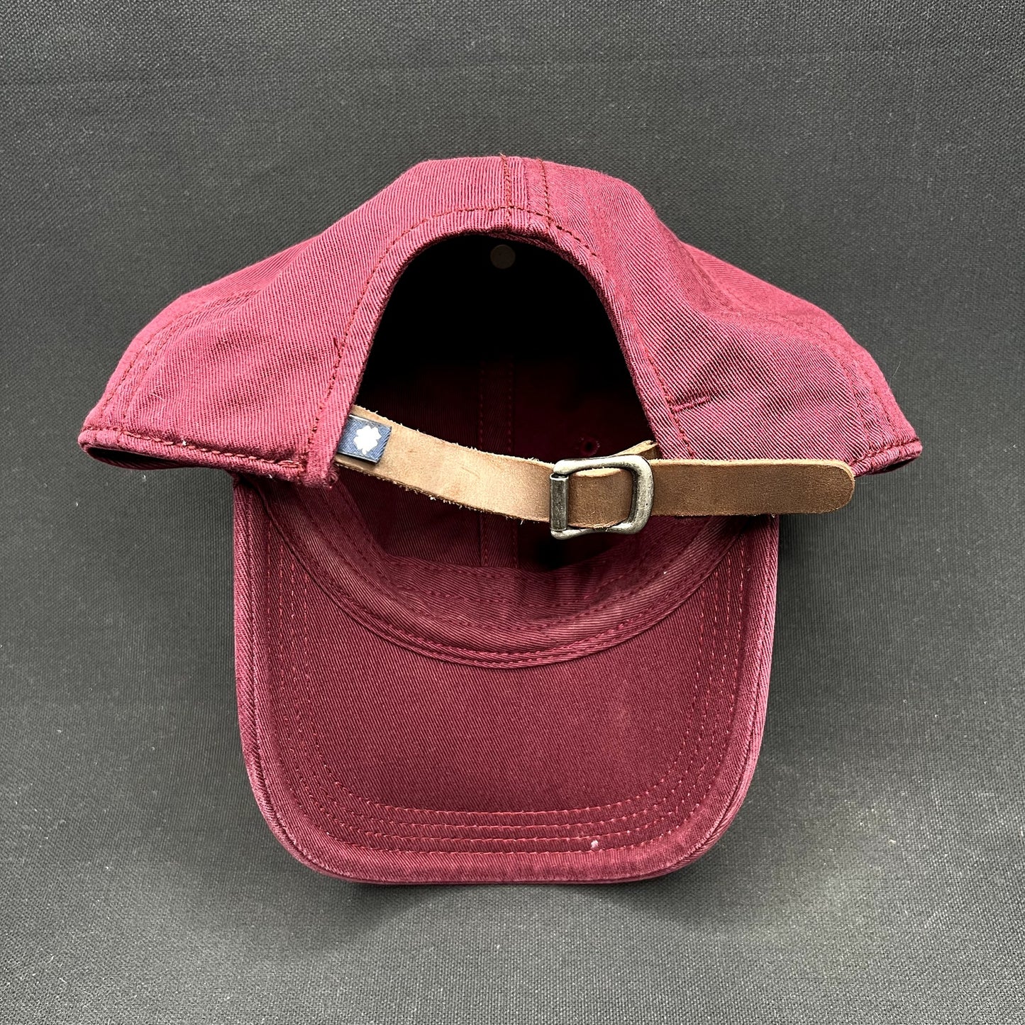 Lucky Brand x Budweiser Strapback Hat Burgundy Beer Cap