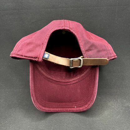 Lucky Brand x Budweiser Strapback Hat Burgundy Beer Cap