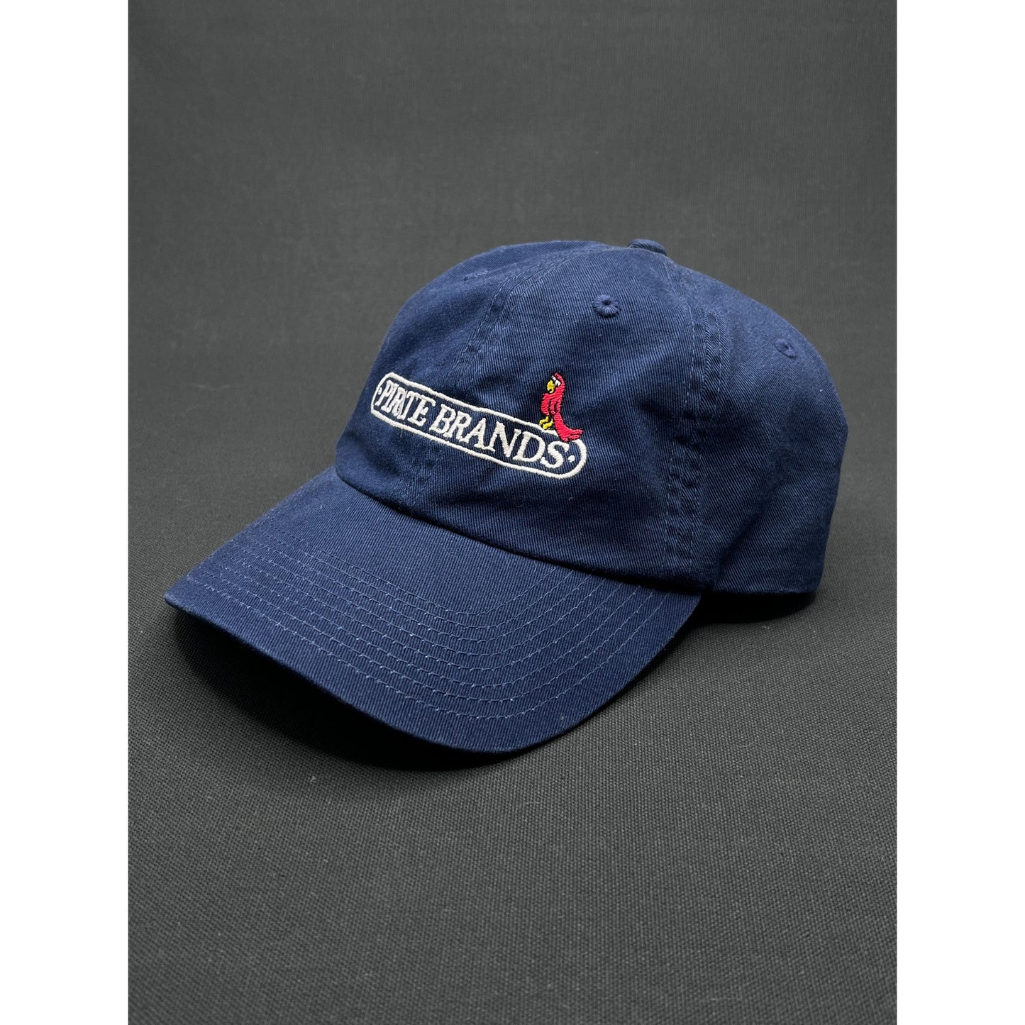 Pirate Brands Embroidered Dad Hat – Navy Cotton Strapback