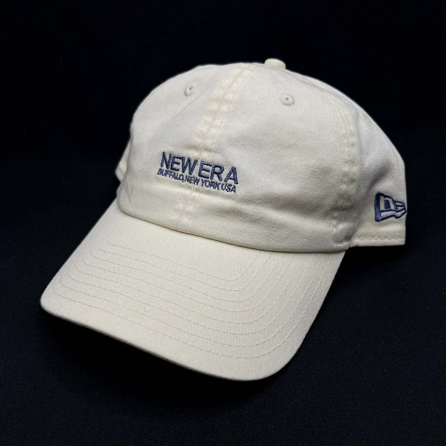 New Era Buffalo New York USA Strapback Hat Cream Adjustable Cap
