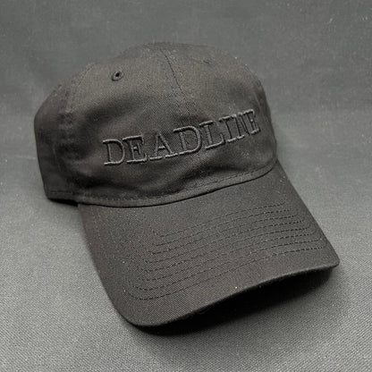 New Era 9TWENTY “Deadline” Black Strapback Hat Tonal Logo