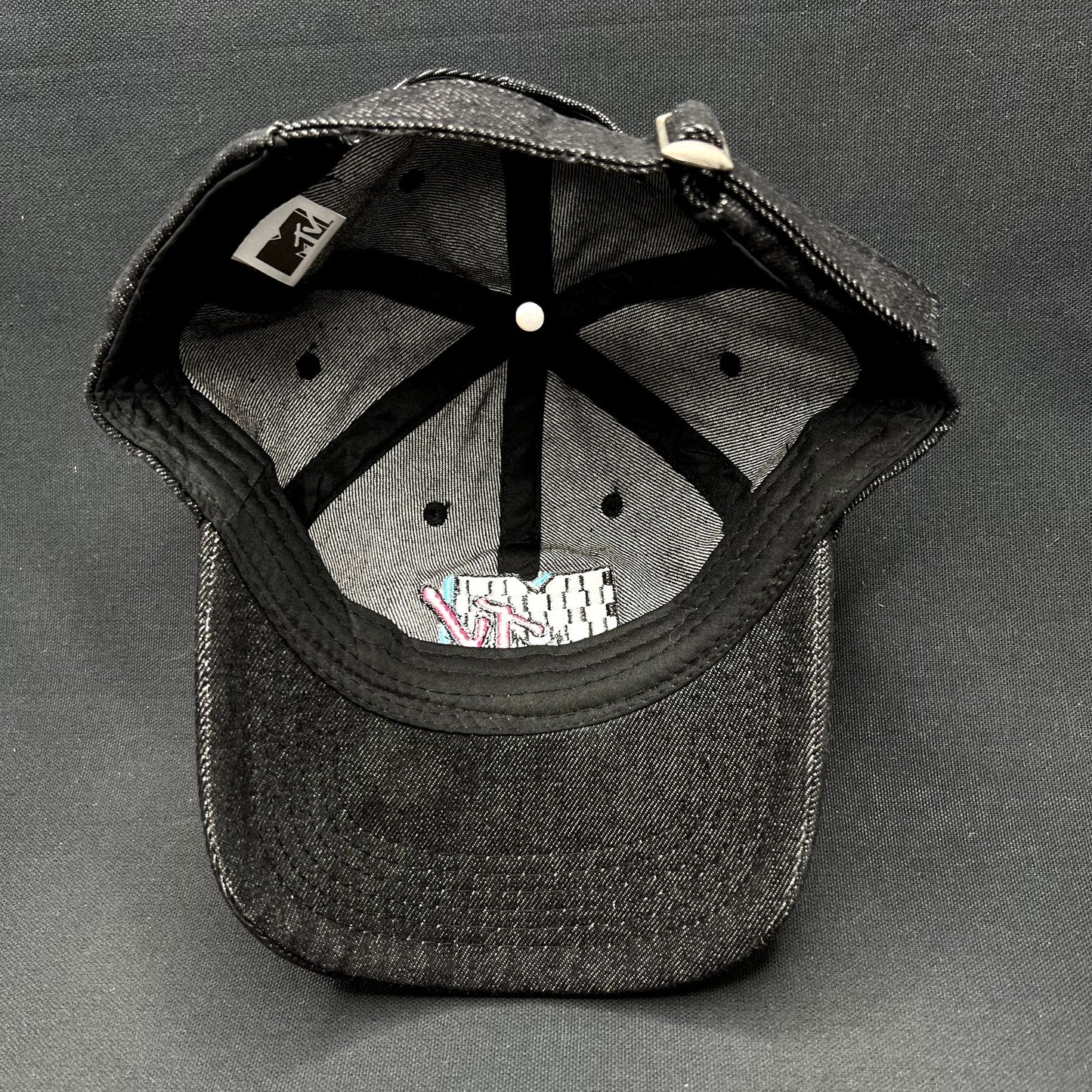 MTV Music Television Checkered Logo Strapback Hat Black 2018 Adjustable Cap