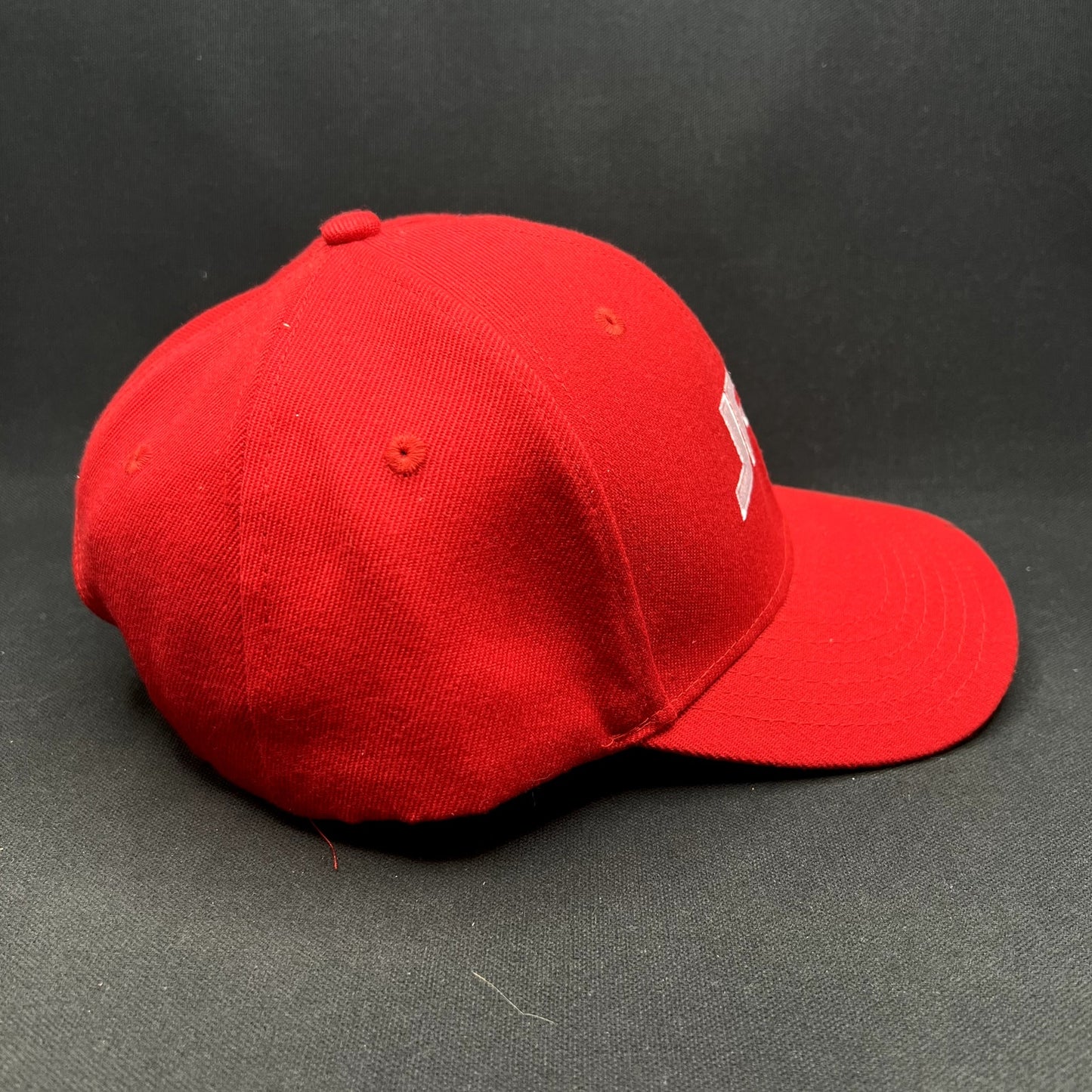 JPL Jet Propulsion Laboratory NASA Red Snapback Hat Satellite Underbrim Cap