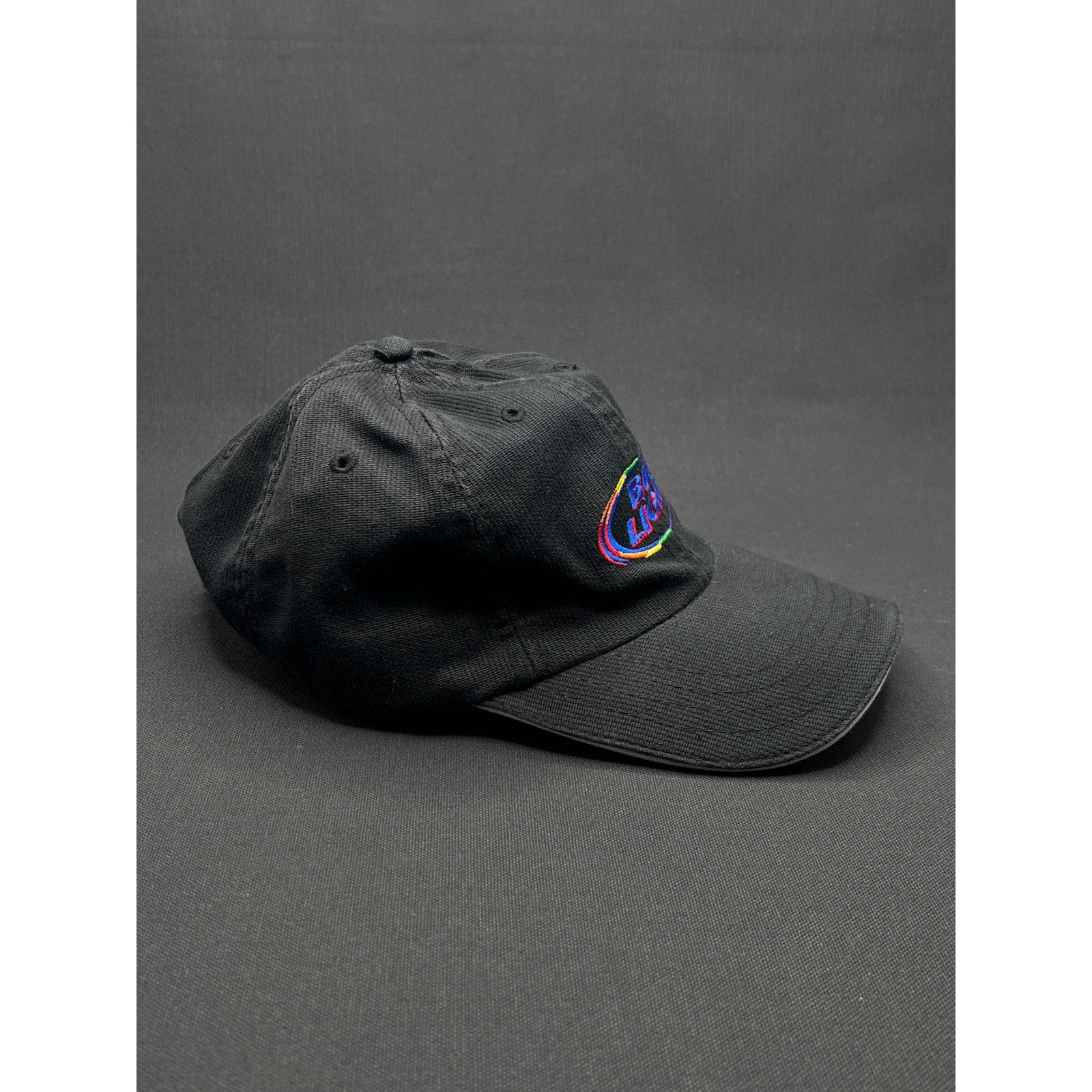 Vintage Bud Light Rainbow Logo Strapback Hat – Black Dad Cap