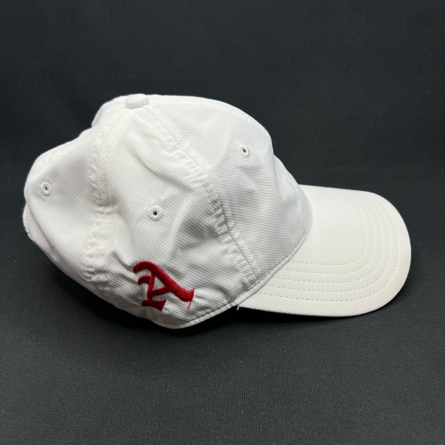 Oakley Hydrolix White Performance Hat Velcro Strap Minimal Logo