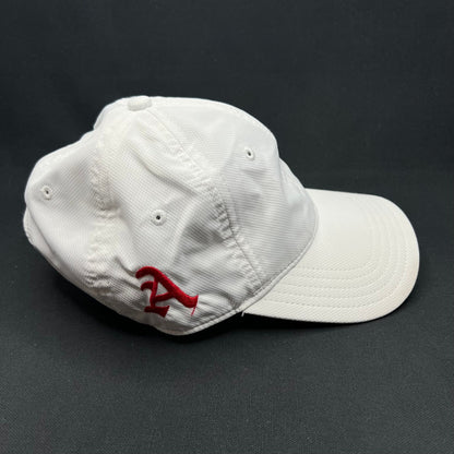 Oakley Hydrolix White Performance Hat Velcro Strap Minimal Logo
