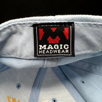 Vintage Margie Danz N5931M Airplane Flame Strapback Hat Magic Headwear