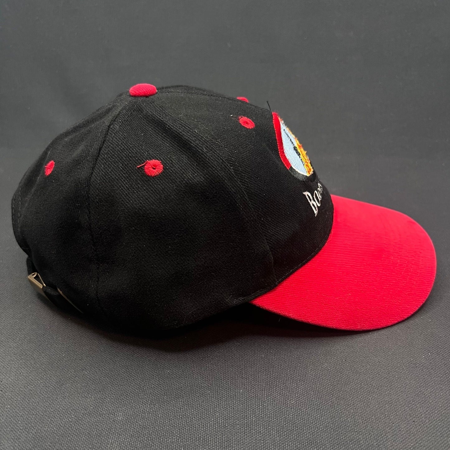 Rare Vintage Boots & Coots Oilfield Firefighters Snapback Hat Red Black