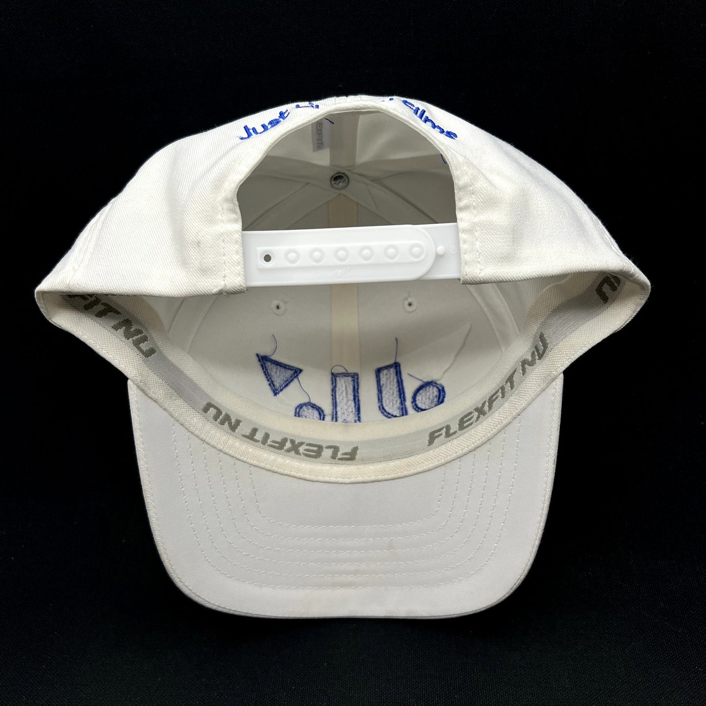 Just Like You Films White Blue Snapback Flexfit NU Hat
