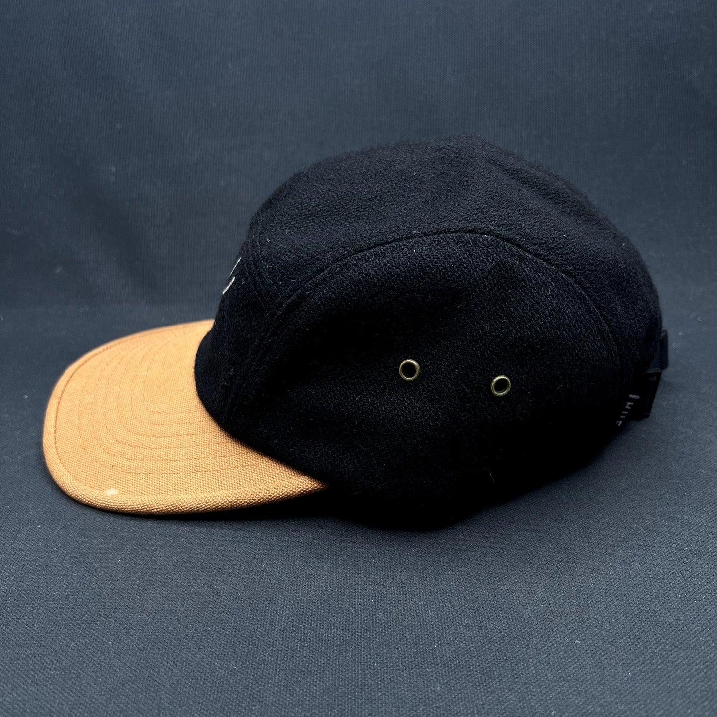 HUF Custom Made Headwear Strapback Camp Hat Black Tan