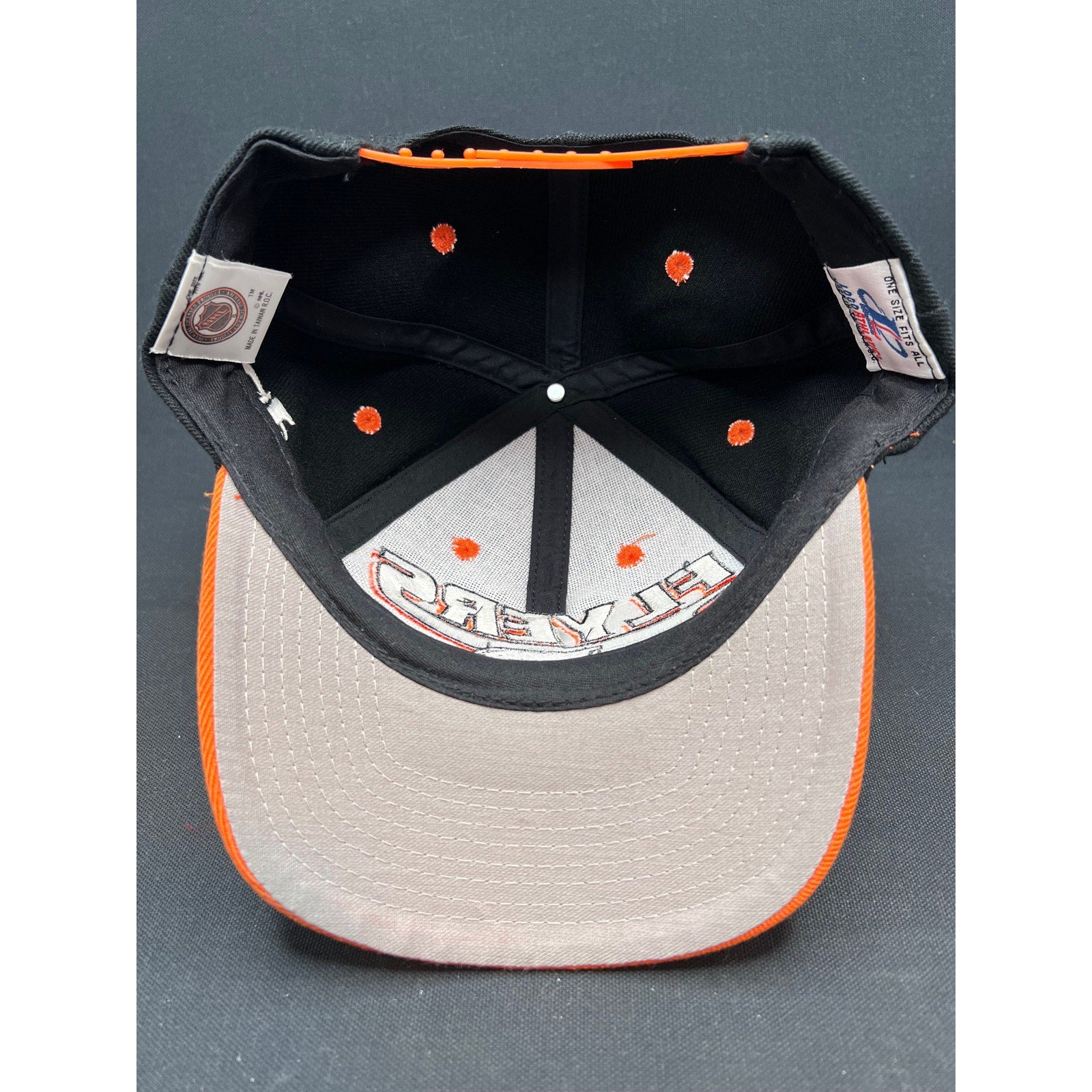 Vintage Philadelphia Flyers Snapback Hat Logo Athletic Collegiate Script Taiwan