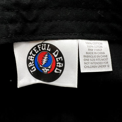 Grateful Dead Dancing Bears Strapback Hat Black Stealie Tag