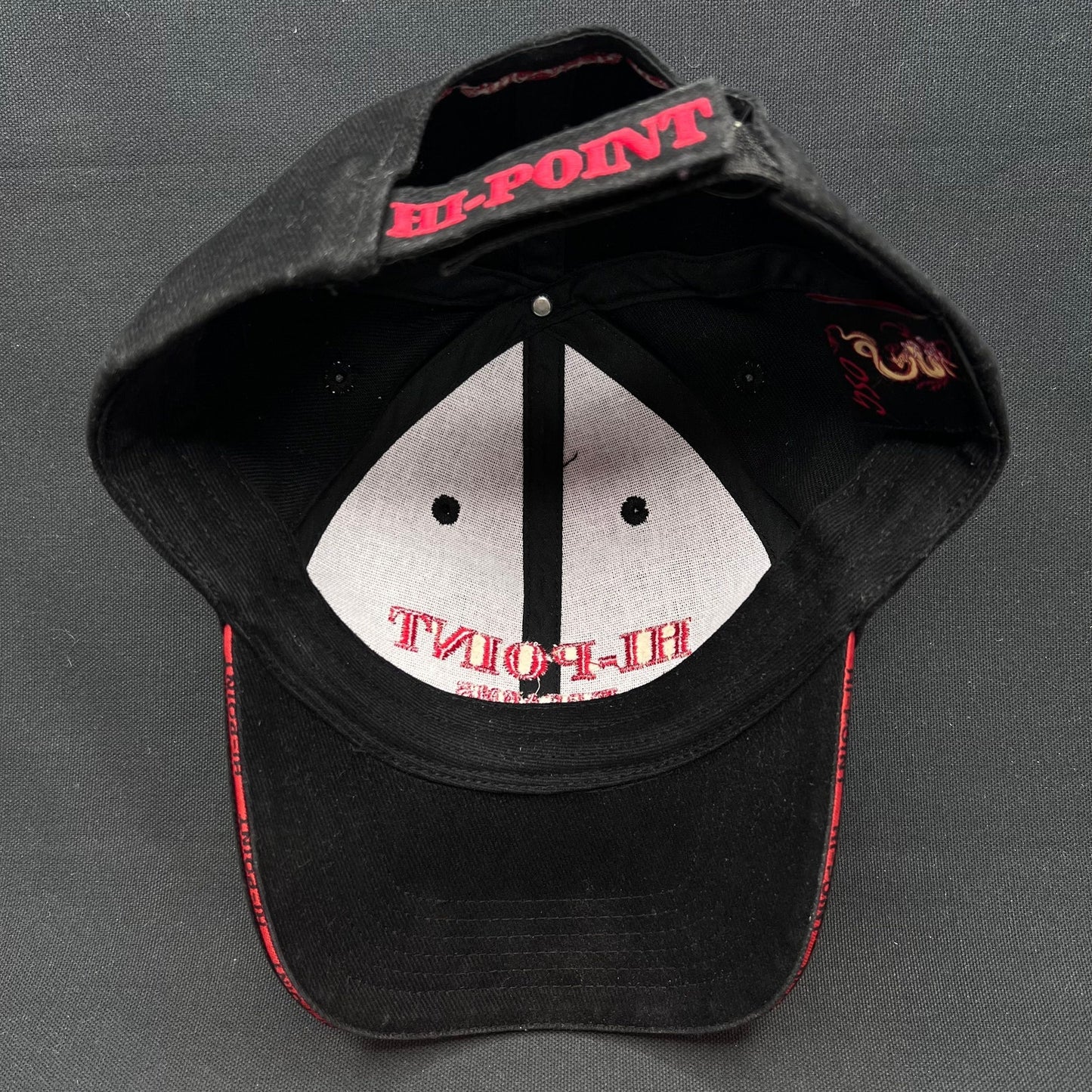 Vintage Hi-Point Firearms Strapback Hat Black Red Shooting Cap