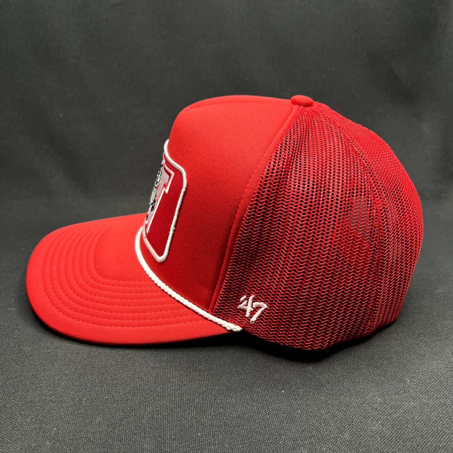 Wisconsin Badgers ’47 Brand Trucker Snapback Hat Red NCAA