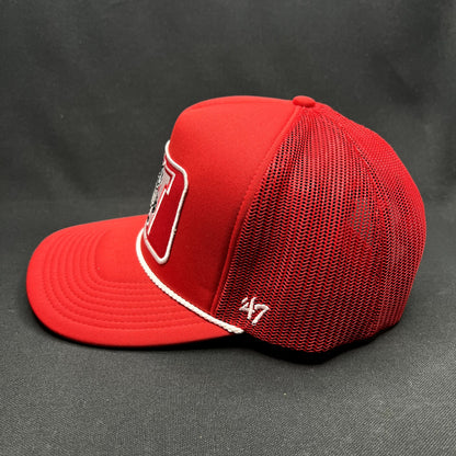 Wisconsin Badgers ’47 Brand Trucker Snapback Hat Red NCAA