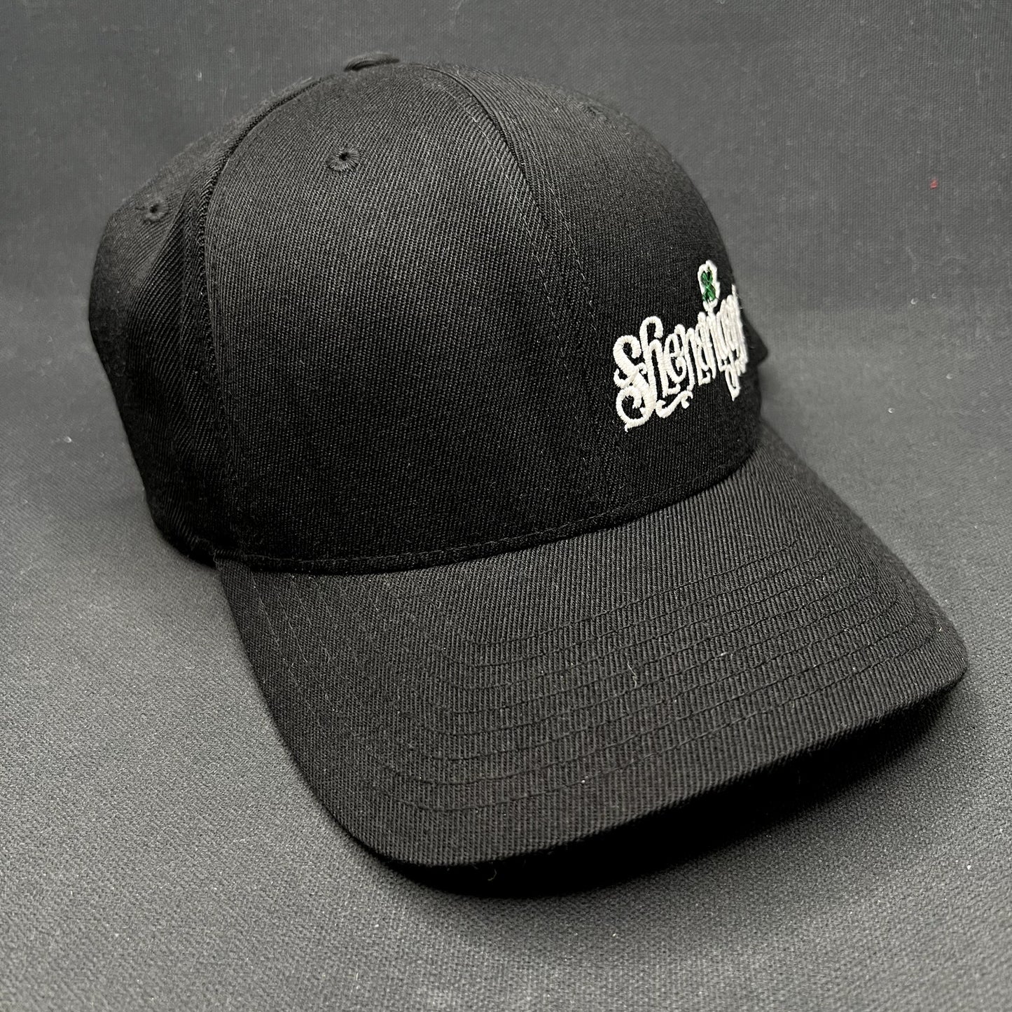 Shenanigans Irish Pub Flexfit Hat L/XL Black St. Patrick’s Day Cap
