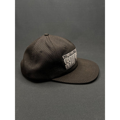 Vintage Supreme MCMXCIV Snapback Hat Black 1994 Made in USA Mesh