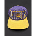 Rare Vintage 90s LA Lakers Starter Snapback Hat Tri Power Purple Gold Well Loved